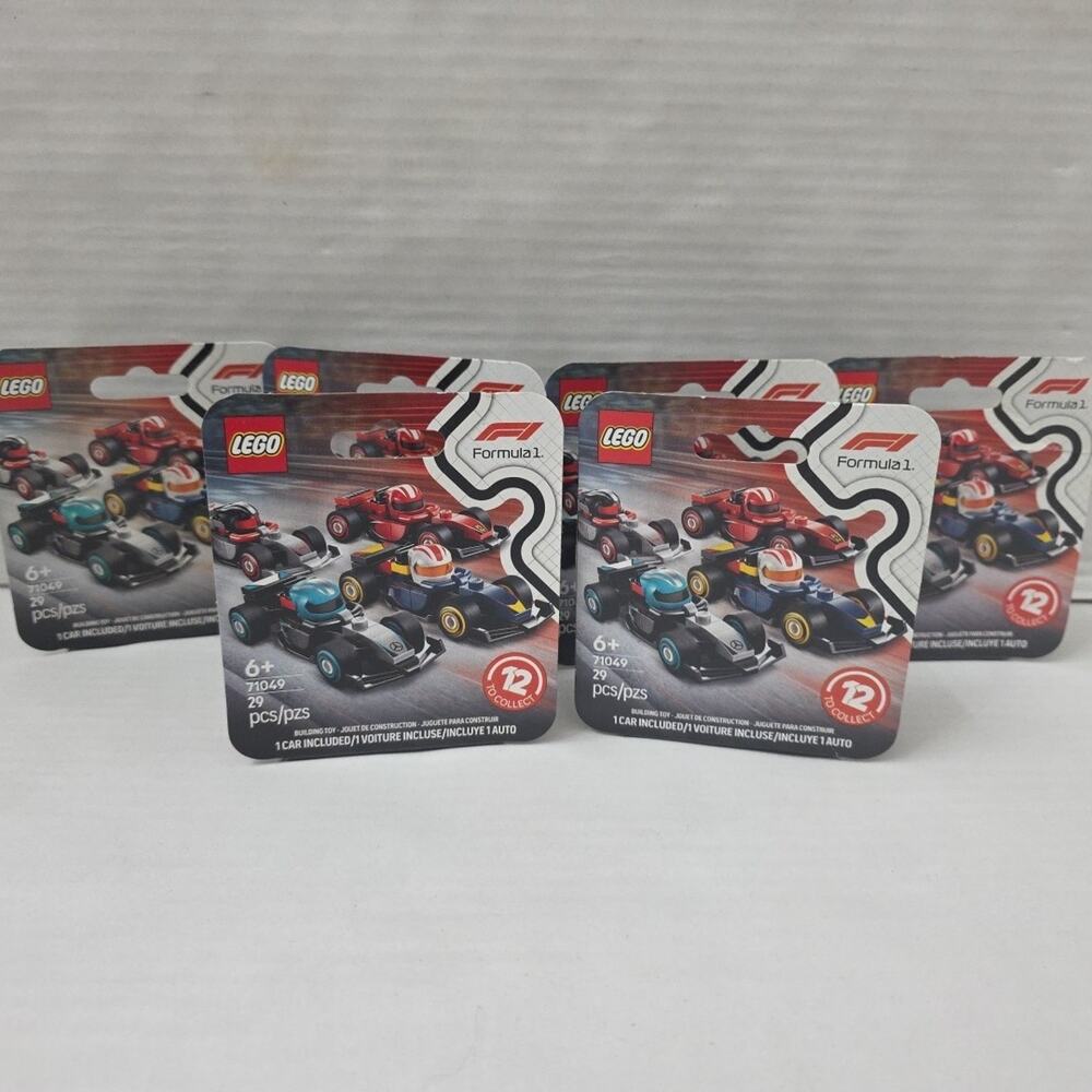 2025 LEGO 71049 Formula 1 Series Cars/Minifigures SET OF 6 Sealed Box